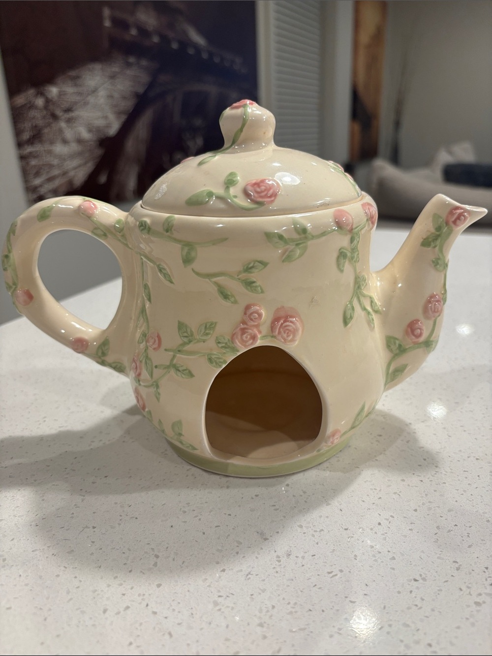 Vintage Shabby Chic Ceramic Teapot Warmer